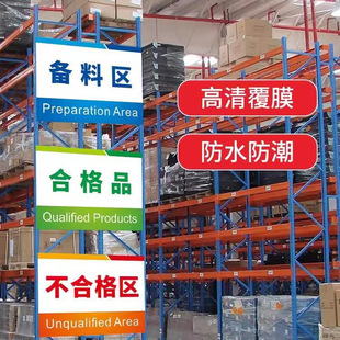 Cutting Area Clothing Factory Signage Factory Production Workshop Warehouse Partition Group Marking Area Division Indicator Sign