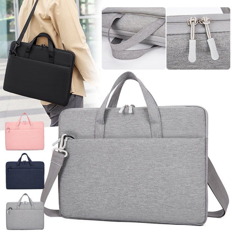 New Men's Briefcase, Business Computer Bag, Simple Large-Capacity Trendy Handbag, Fashionable Shoulder Bag for Men and Women
