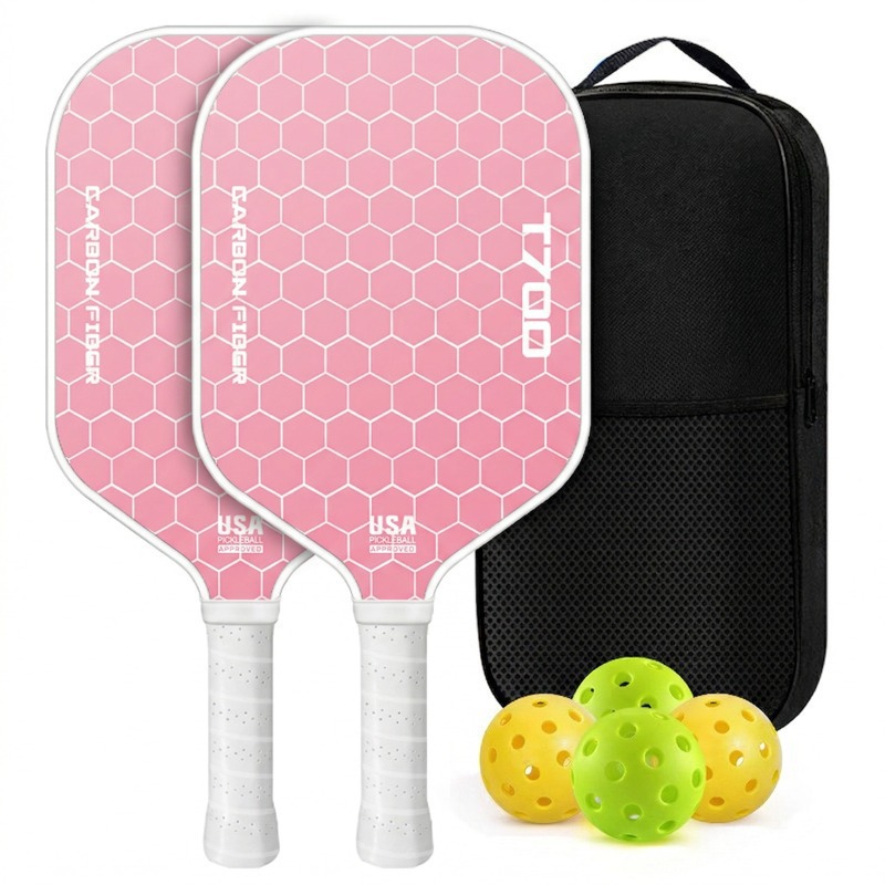 Pickleball Racket Carbon Fiber Gradient Brand Same Model Factory Direct Sale Pickleball T700 Fabric Texture Matte Full Set 16mm