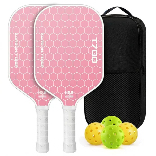 Pickleball Racket Carbon Fiber Gradient Brand Same Model Factory Direct Sale Pickleball T700 Fabric Texture Matte Full Set 16mm