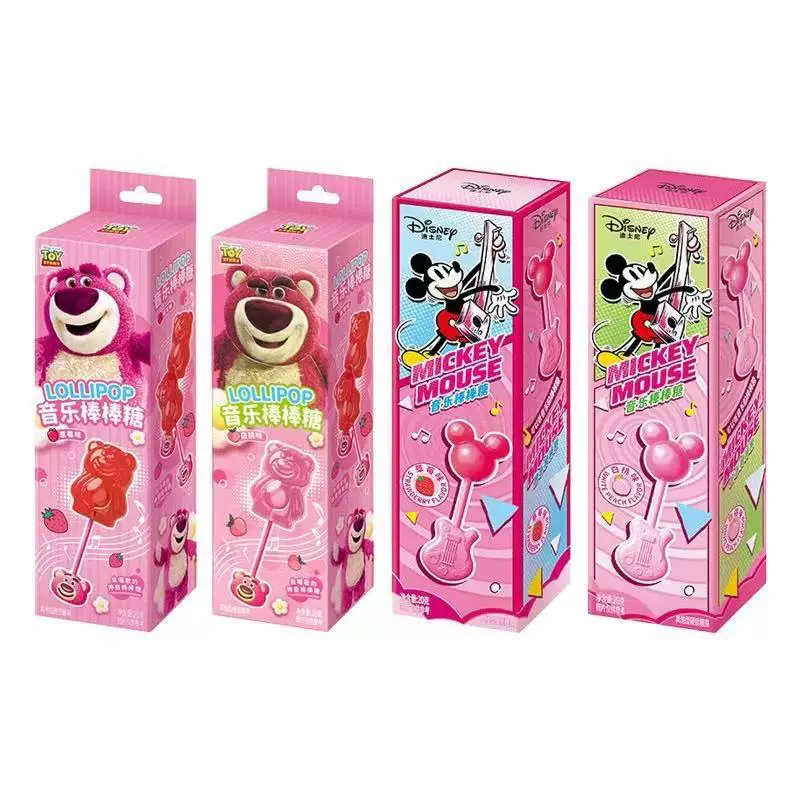 Strawberry Bear Mickey Head Musical Lollipop Интернет-селебріти популярное песенное музыкальное конфеты