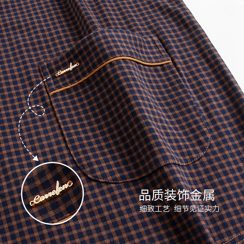 Pijamas de primavera y otoño de los hombres 100% algodón de manga larga homewear de los hombres más tamaño traje de verano