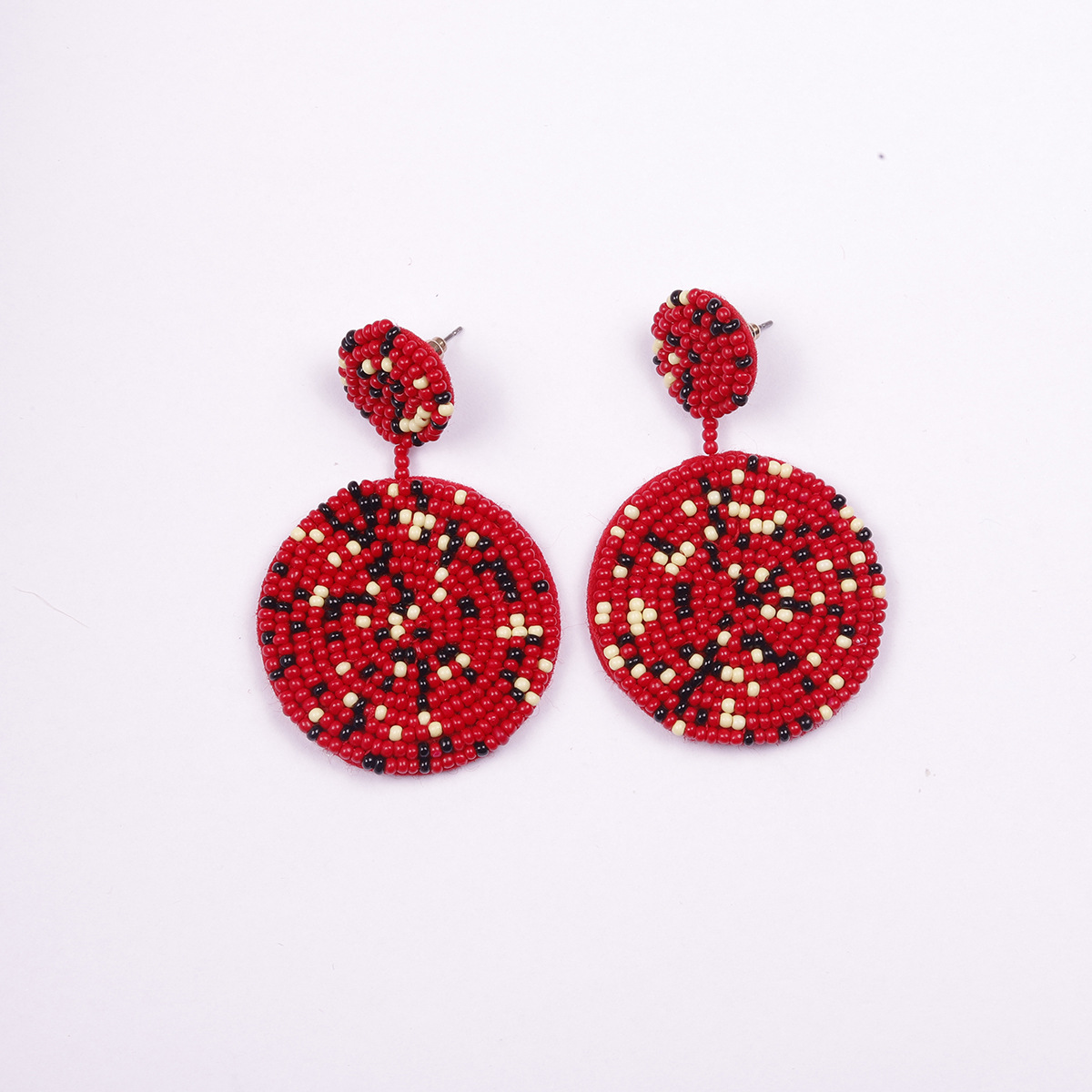 E 쌀 구슬 귀걸이