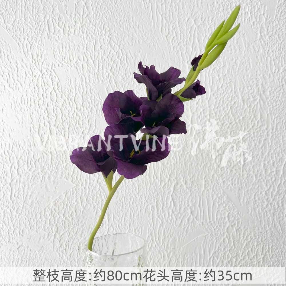 Púrpura de la boda flor artificial salón de bodas Camino de plomo techo arreglo floral Hotel Bienvenido arco piso decorativo flor artificial