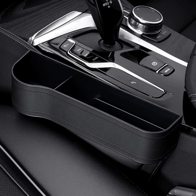 Storage Bag, Center Console Armrest | Car storage bag/box - black-black-line-main-driver-211