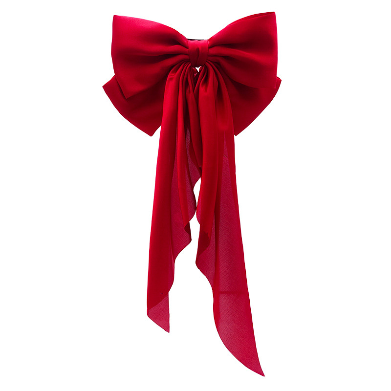 Korean red hair accessory for bride
