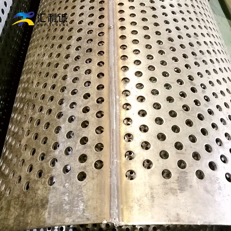 不锈钢冲孔网筛网激光切割冲孔折弯过滤筛网卷圆激光焊接钣金加工