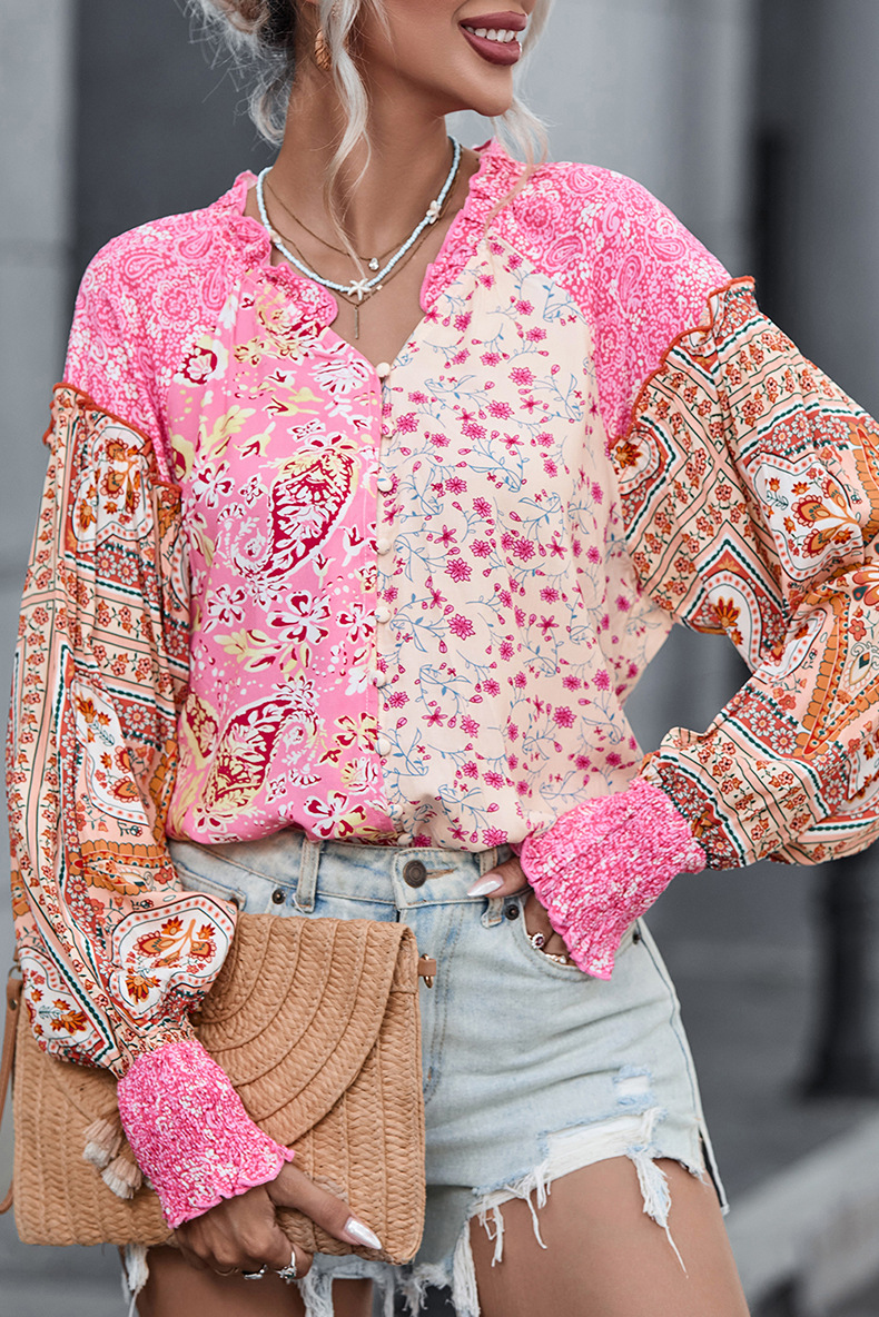 Detail of Floral Print Blouse