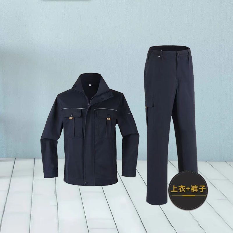 纯棉工作服男装上衣立领长袖电焊电力防烫劳保服套装定制耐磨防烫|undefined