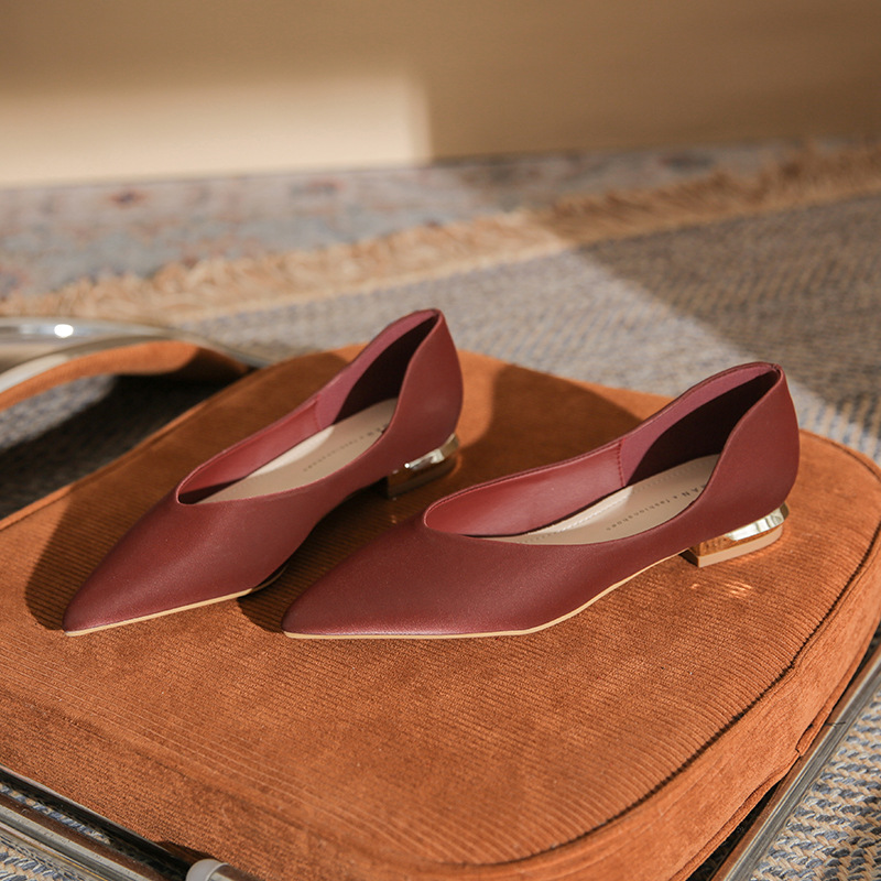 1965 weiche PU flache boden mode spitz flach mund einzelnen schuh casual einfache schwarz niedrigen ferse pendeln arbeit frauen_voghion.com