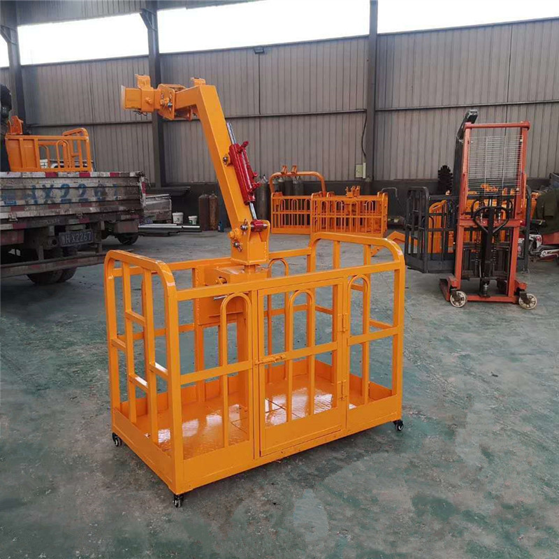 吊车吊篮顶框360度旋转吊框高空作业吊车臂头徐工配件大全通用筐