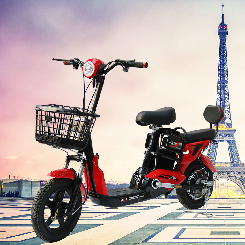 Nuevo estándar nacional coche eléctrico pequeño estudiante batería coche hombres y mujeres de litio bicicleta eléctrica scooter adulto