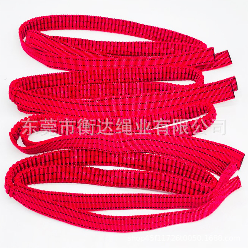 Fábrica personalizada poliéster imitación de nylon jacquard correa elástica pet pet tractor corda elástica de deportes al aire libre