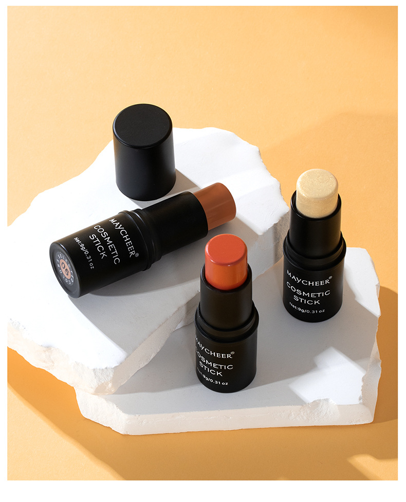Cross-border trade MAYCHEER Contouring Sticks Three-piece set, facial three-dimensional highlights, shadow blush, and shadow brightening undefined