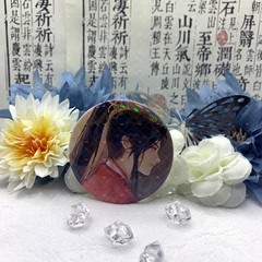 黑蓮花攻略手冊吧唧子期幕聲凌妙妙周邊徽章馬口鐵碎石鐳射胸針