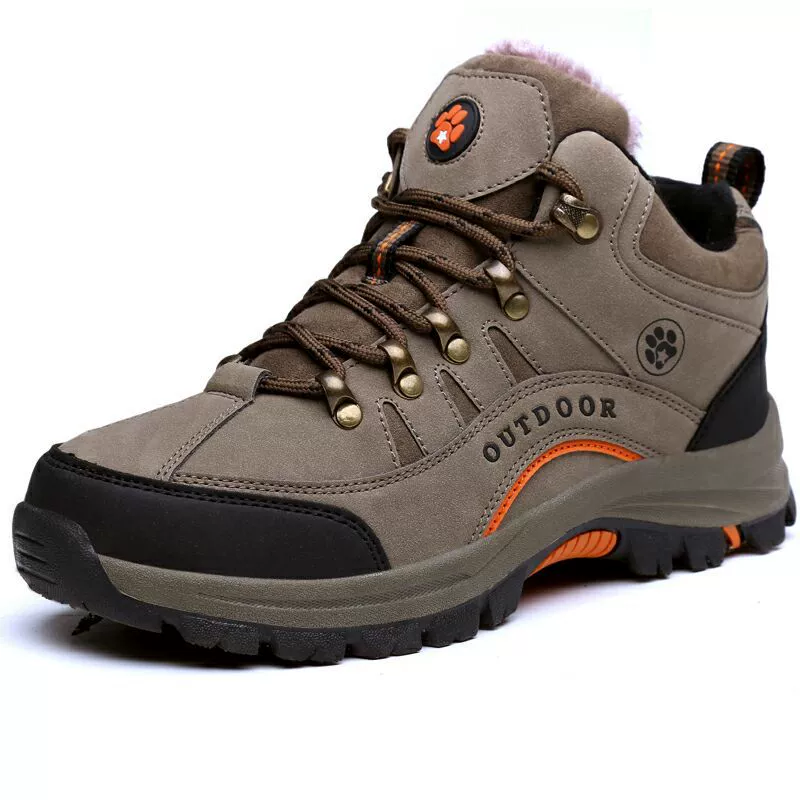 Non-slip winter fleece keep warm boots, sports shoes for leisure, footwear, for middle age