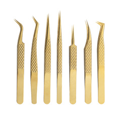 Fishnet Pattern Eyelash Curler False Eyelash Curler Lash Extension Curler Flower Gold Feather Eyelash Curler Beauty Grooming Tools