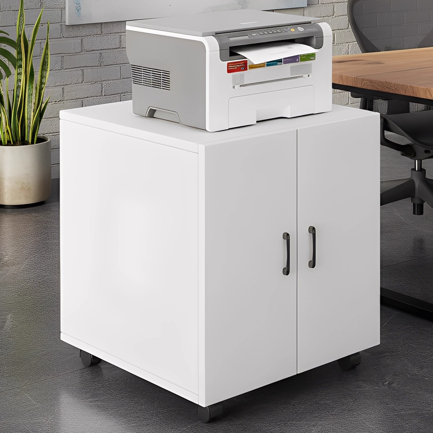 gabinete de impresora estante A3 gabinete de almacenamiento de copiadoras móvil gabinete bajo gabinete de archivos de base de impresora grande