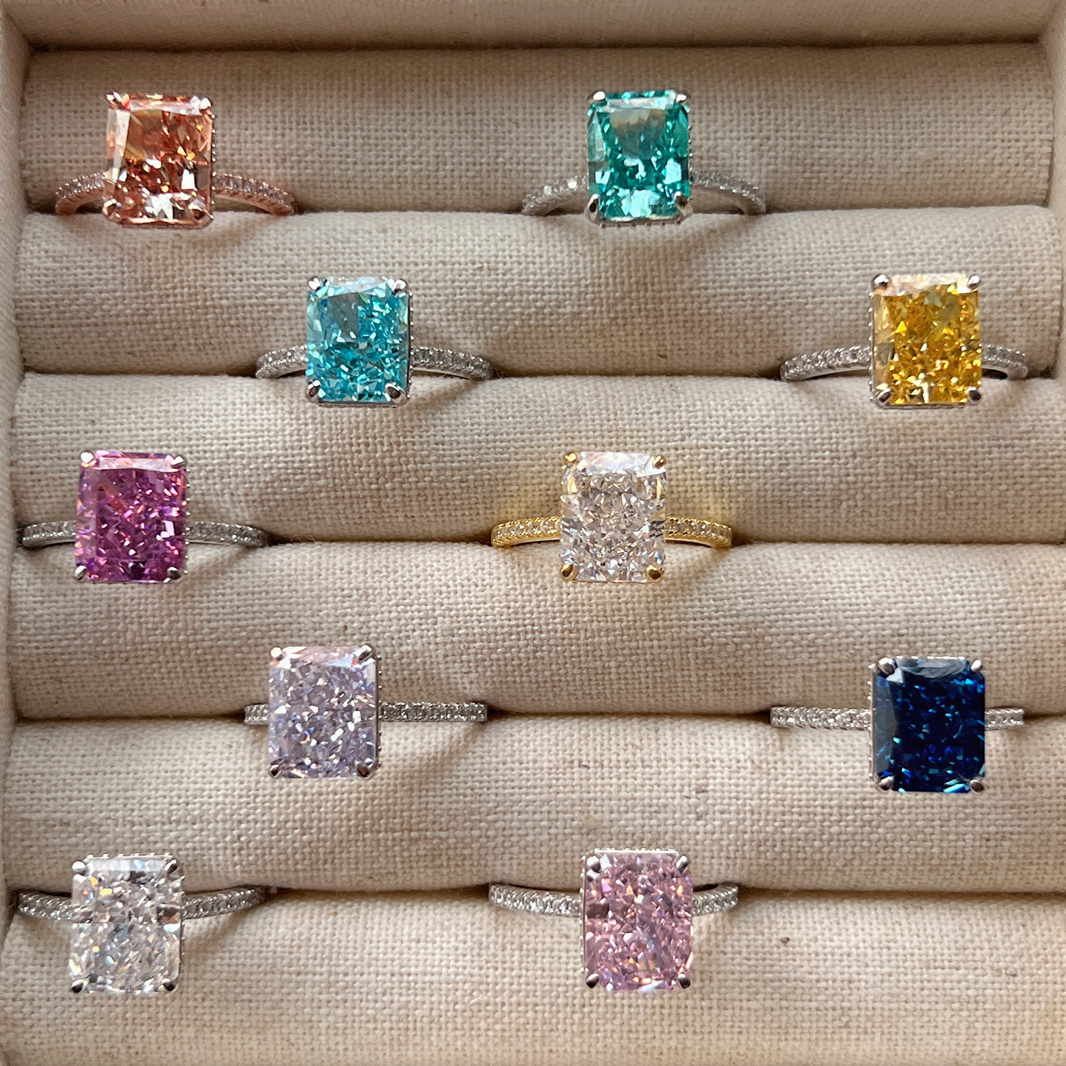 10g Weight Zircon Inlay Material Rings Classification 6, 9 Ring Size 1 Piece Quantity Holiday, Daily Occasion 925 Sterling Silver Material Geometric Pattern Women's Gender Plating Design Elegant, Luxurious, Simple Style Style 925 Sterling Silver Zircon Geometric Rings 3
