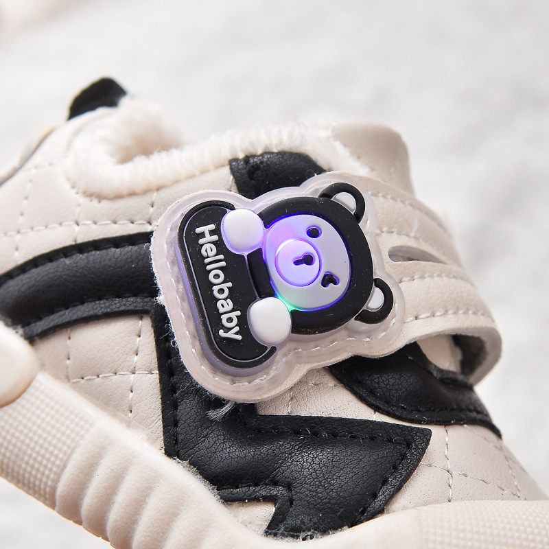 Zapatos para bebés, niños y niñas, zapatos de invierno con suela suave de lana, anti-deslizante, anti-patas, calentamiento grueso, zapatos para bebés