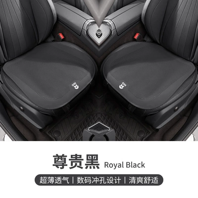 Seat cushion, seat cover – Seat Cover - nio-logo-breathable-perforated-noble-black-two-front-seats