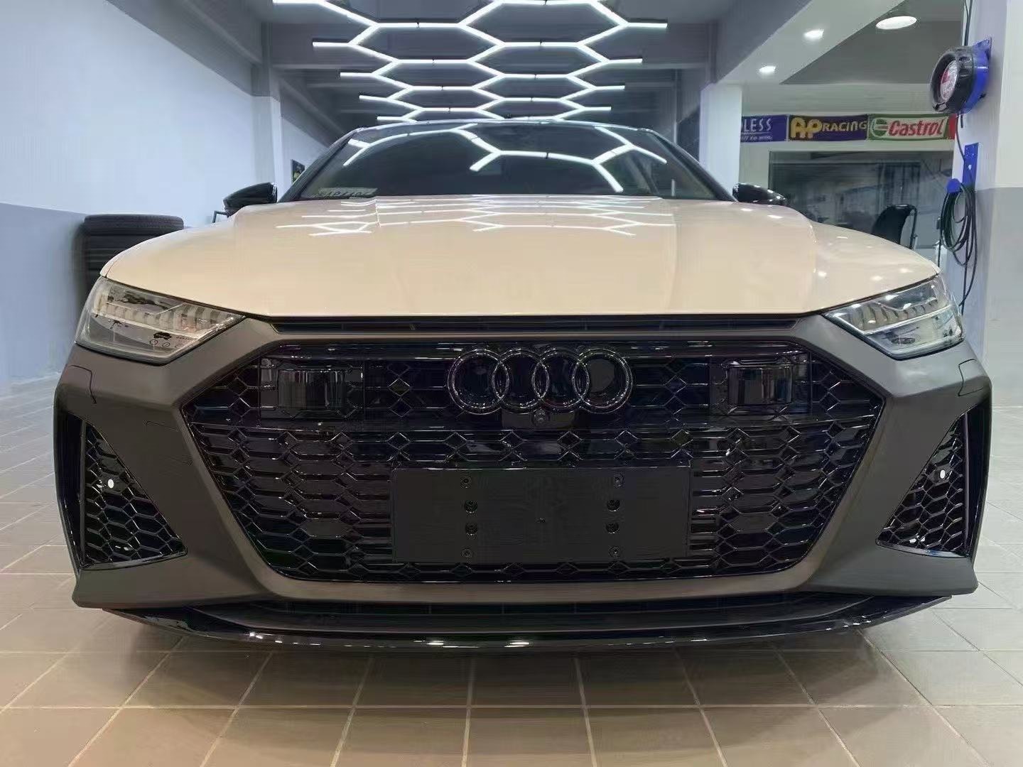 Suitable for Audi A7 C8 Upgrade to Rs7 Body Kit, Including Front and Rear Bumpers, Car Modification Body Kit