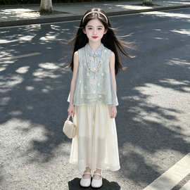 女童夏套装2026新款儿童国风汉服夏款新中式小女孩夏季裙裤两件套