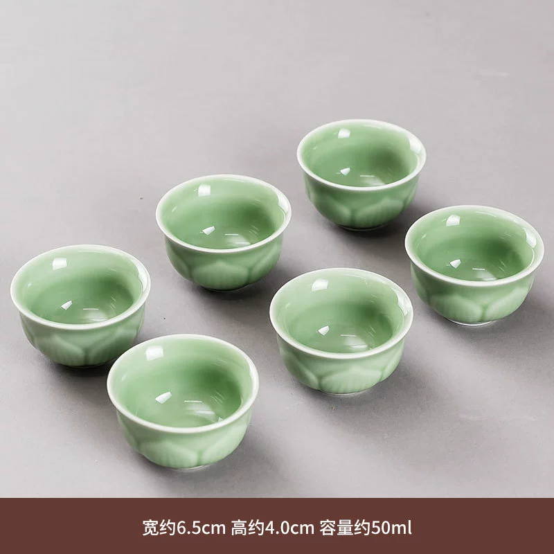 Ceramic tea cup, tea set, 6 pieces