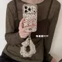 苹果纹理斑点简约手机壳