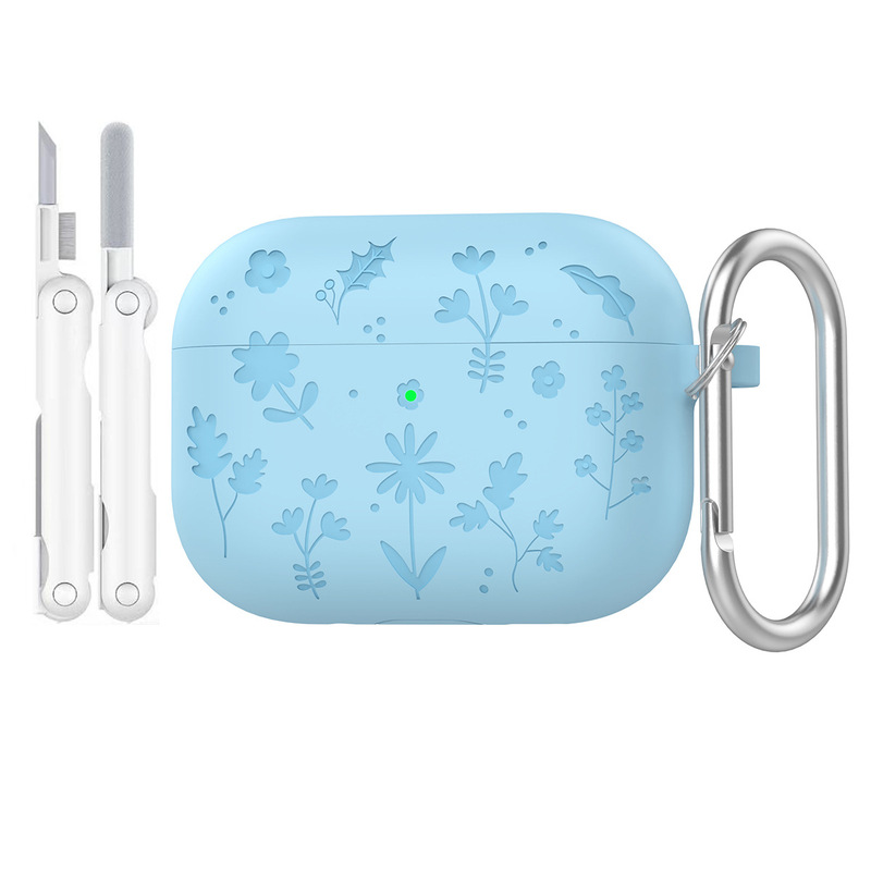 适用airpodspro3保护套液态硅胶纯色耳机壳苹果airpodspro3保护壳|undefined