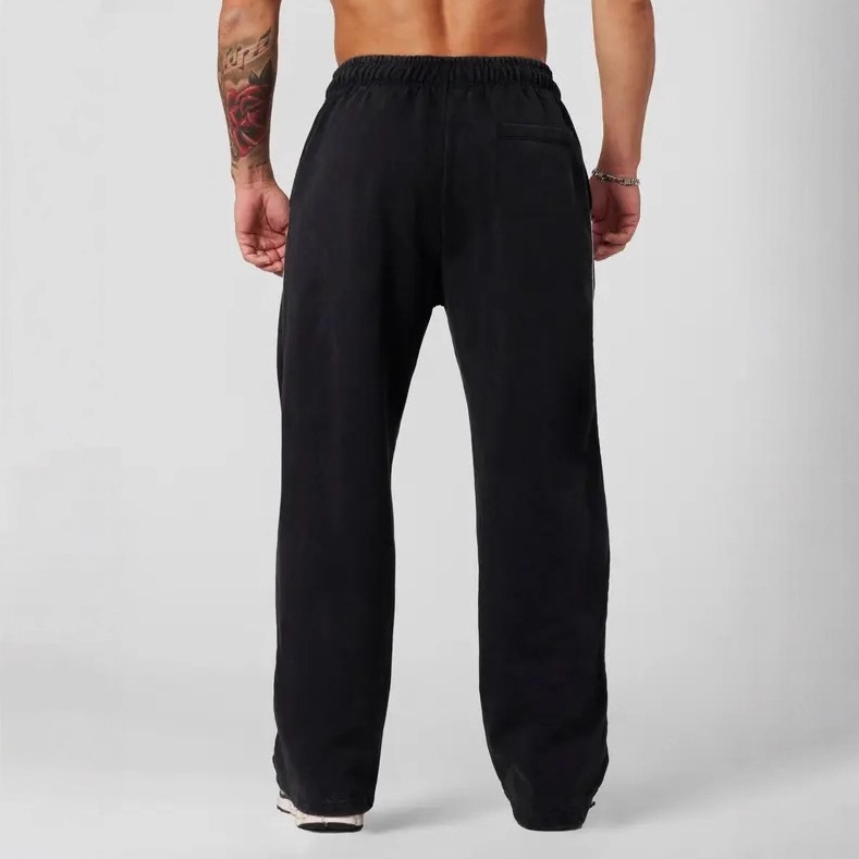 Europa y los Estados Unidos Youngla retro americano pantalones deportivos de hombre simple relajado casual cintura elástica pantalones largos