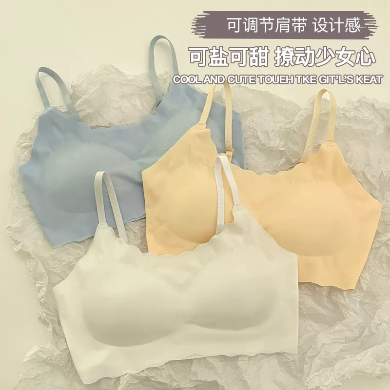 无痕美背内衣文胸罩小胸聚拢型夏天薄款聚拢收副乳内衣文胸女学生