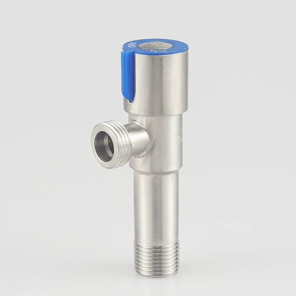 E type blue wheel extended stainless steel angle valve