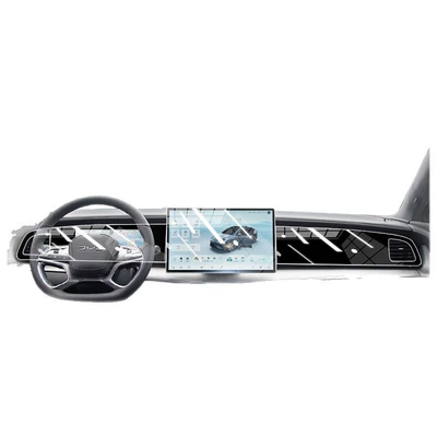 Car interior film: Central Control Navigation Screen Interior