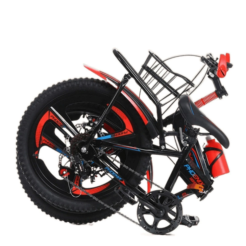 Phoenix, folding children's bicycle, shock-absorbing bike, 22 inch, for teenagers, 7-9-12 years