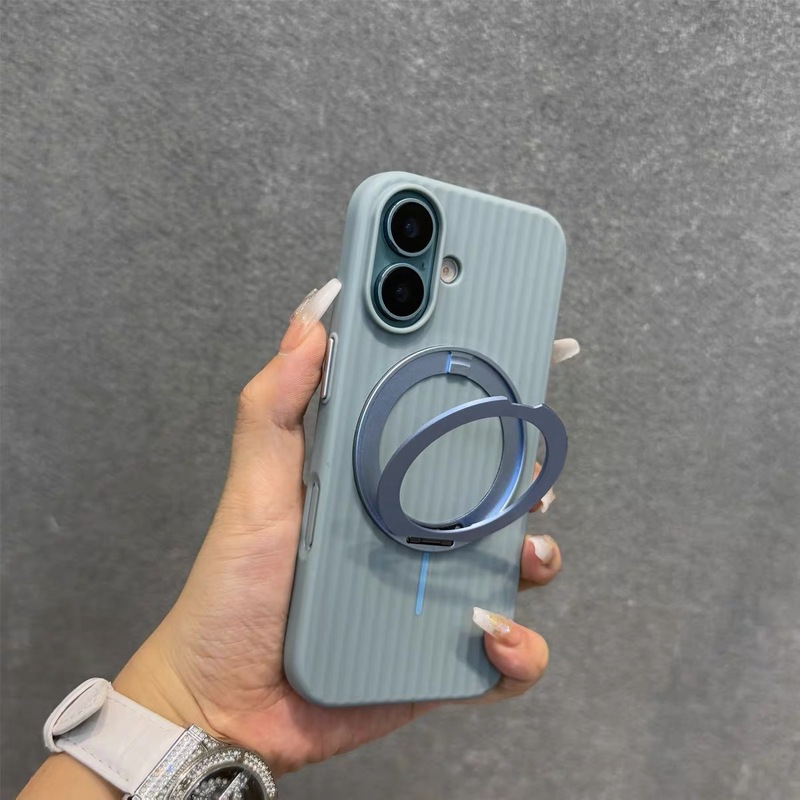 准分子UV瓦楞360旋转磁吸支架适用iPhone16promax手机壳苹果15硬|undefined