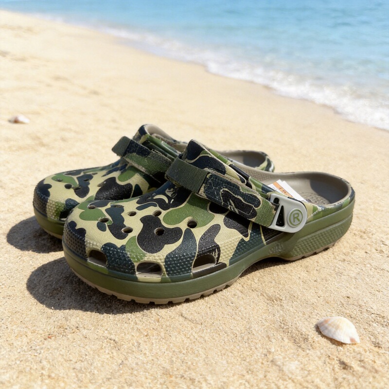 Classic Celebrity Ballet-Style Summer Clogs for Men, Beach Sandals, Unisex Thick-Soled Cartoon Casual Shoes