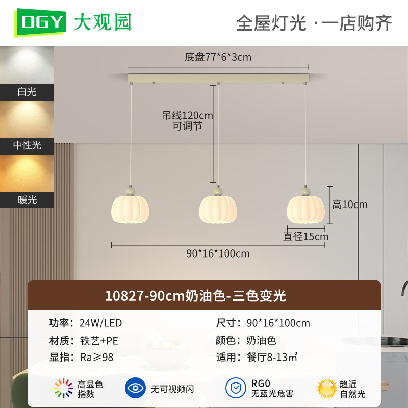 Crema-Tricolor Dimmable - 24W-Full Spectrum
