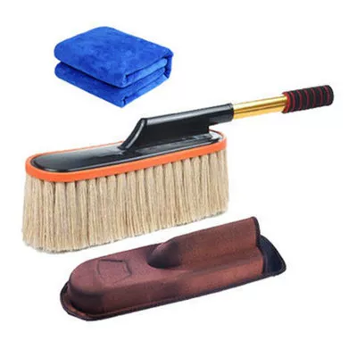 brush car mop dust duster, Car cleaning tools - beige-wax-brush-brush-box-car-wash-towel
