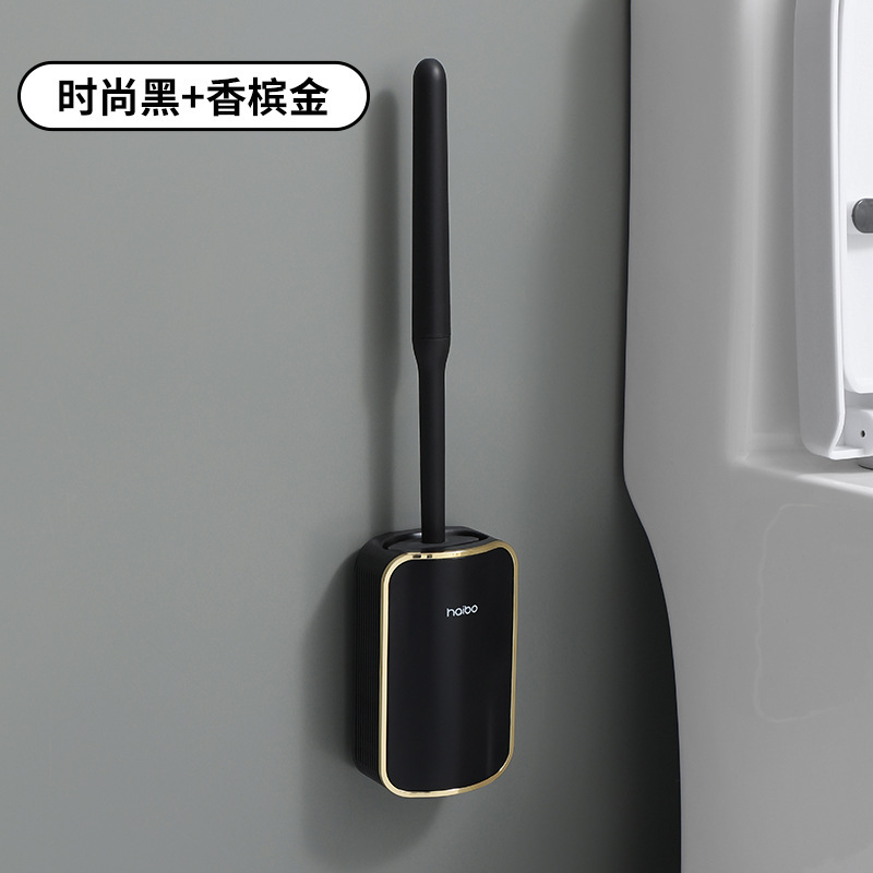 cepillo de inodoro de silicona sin ángulo muerto cepillo de lavado de inodoro sin perforación cepillo de limpieza de inodoro en cuclillas