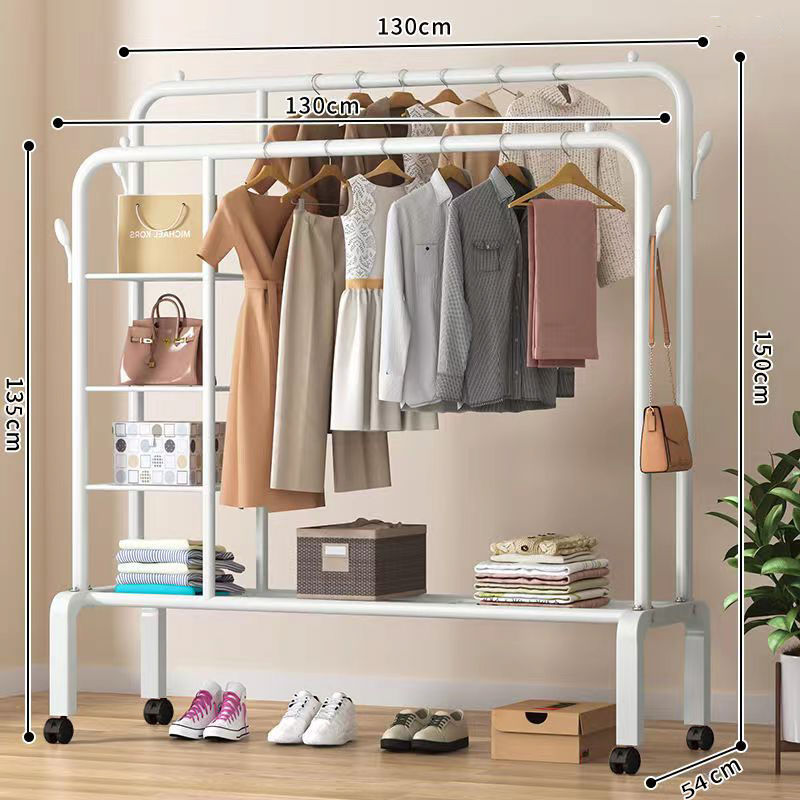 percha de ropa de piso vertical grosor grosor percha de ropa de casa dormitorio balcón barra de secado percha de ropa de secado percha