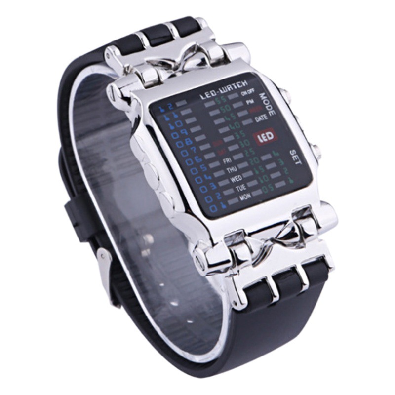 Nuevo Comercio exterior comercio electrónico Venta caliente binario LED reloj electrónico creativo cangrejo reloj estudiante LED cangrejo reloj