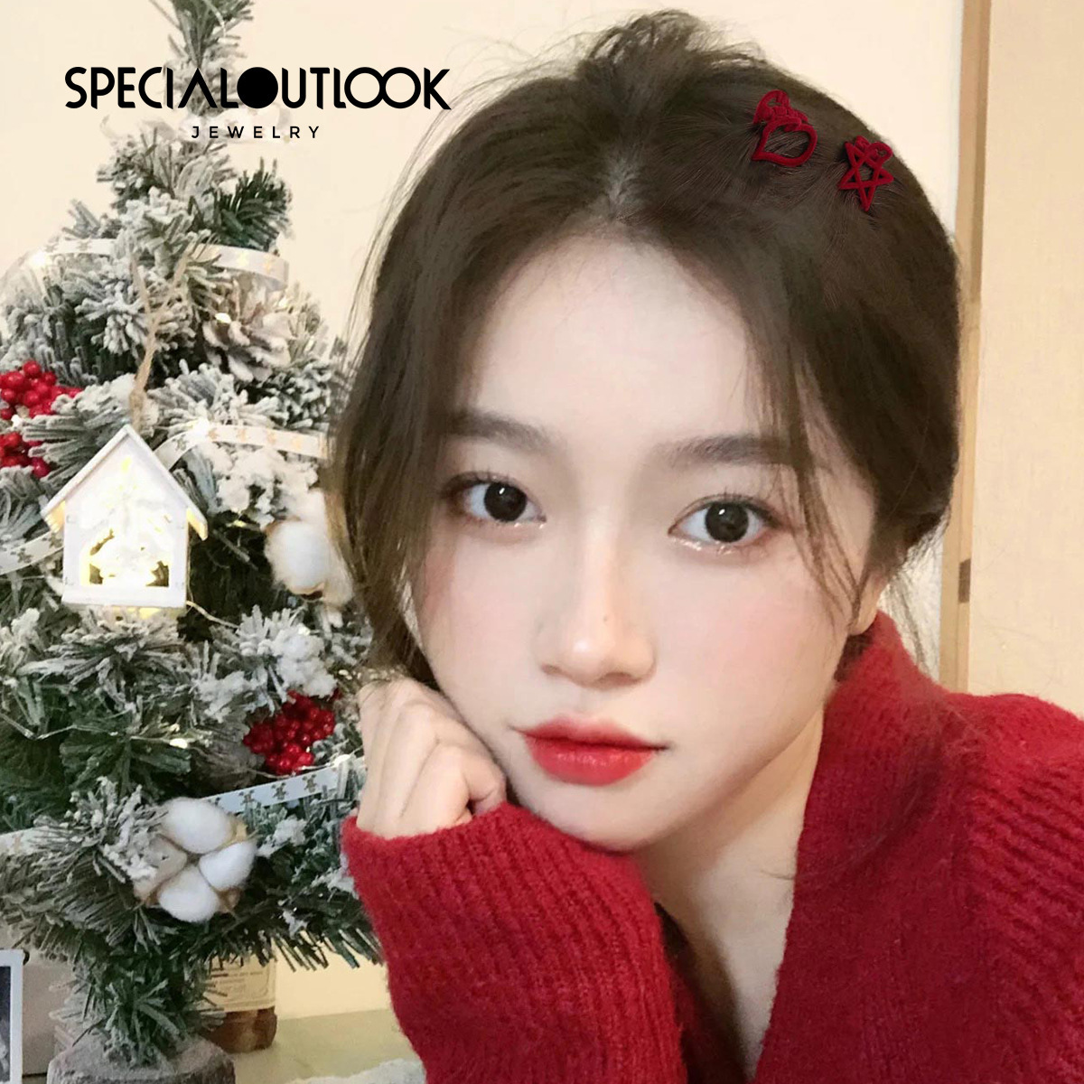 Yang Yang es el mismo tipo de clips de terciopelo azul de Klein, peinados de borde, clips de invierno y otoño, joyas para el cabello, clips de agarre