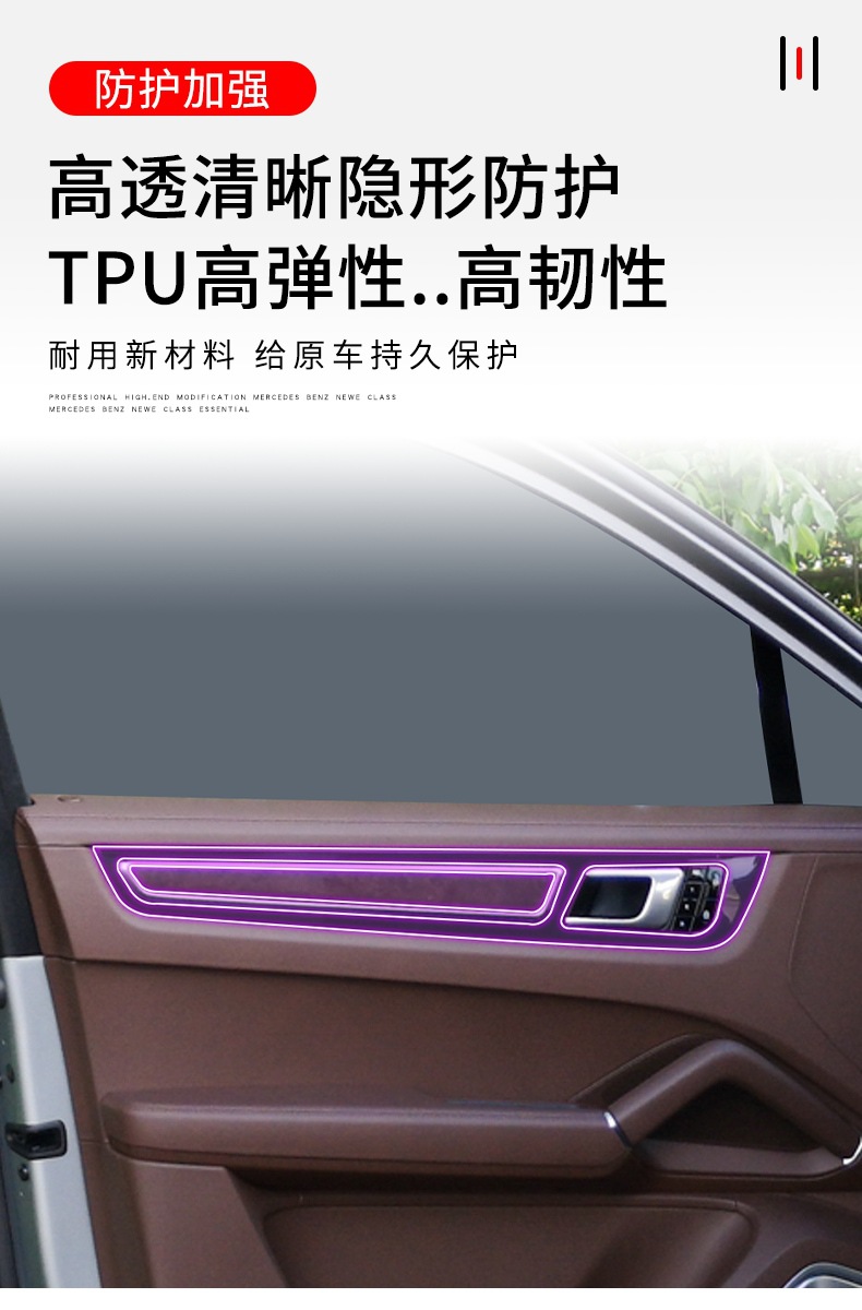 Suitable for 18-25 Porsche Cayenne Car Interior Gear Screen Dashboard Transparent Tpu Protective Film Modification