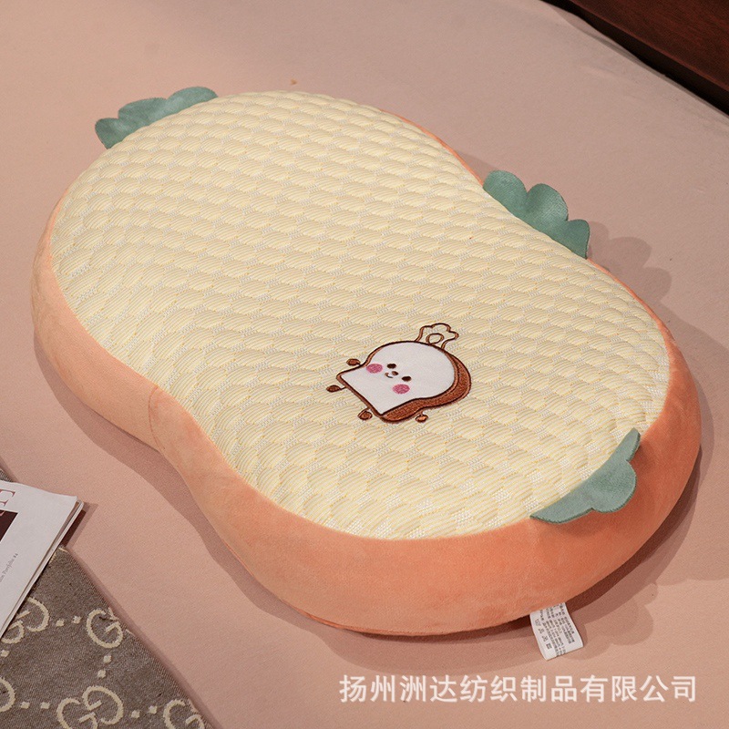 Almohada Lumbar de Espuma Viscoelástica y Seda de Hielo para Oficina