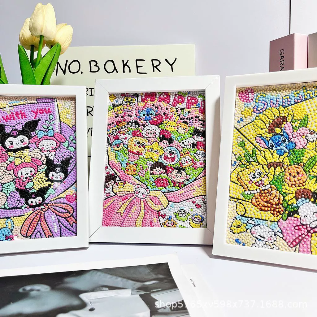 Куломи букет не raw diamond painting handmade DIY создание подарок на день рождения детский лучший друг счастья день рождения паста картина