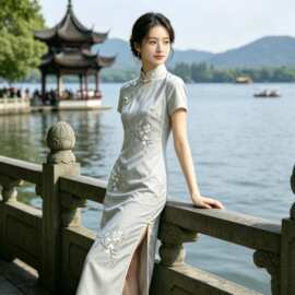后拉链日常旗袍新款夏季复古民国小个子气质修身少女改良年轻款