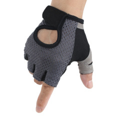 Men's Half Finger Fitness Gloves, Couple's Style, Mesh Fabric, Breathable Outdoor Cycling Sports Gloves for Women, Dropshipping One Pair