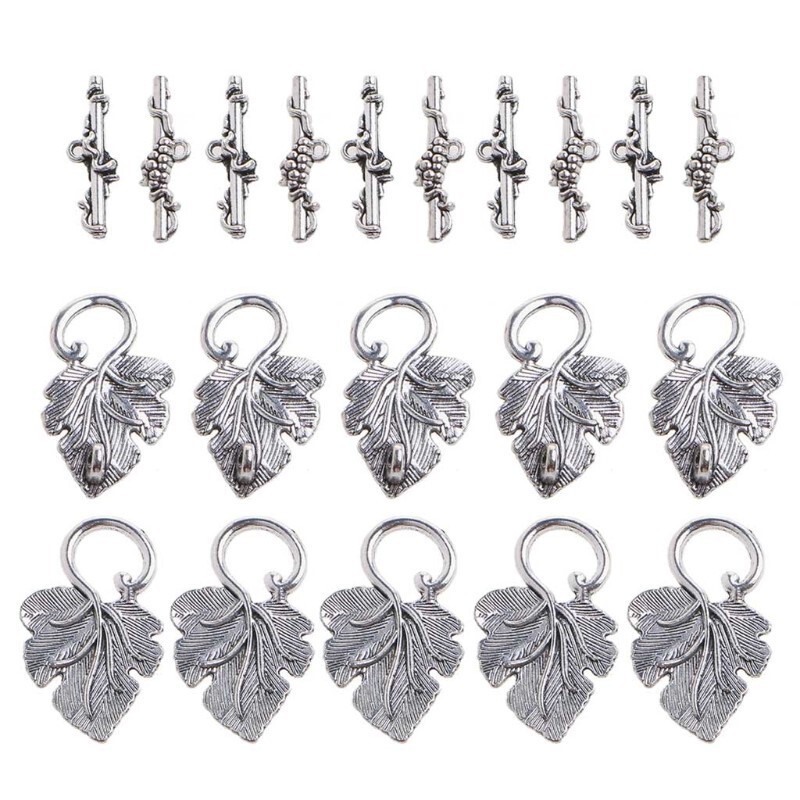 European and American personalized jewelry buckle Xizang silver necklace chain buckle leaf bracelet buckle, foreign trade jewelry buckle wholesale