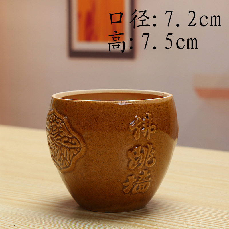 个性大号睡莲碗莲缸水养铜钱草绿萝富贵竹陶瓷花盆无孔高款养鱼D&|undefined